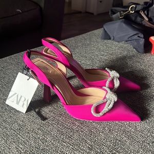 Zara Pink Pointy Heel